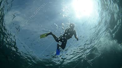 People diving