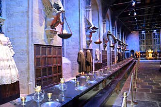 Hogwarts Great Hall at Warner Bros Studio, London