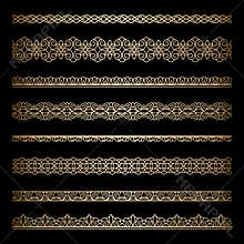 Gold borders