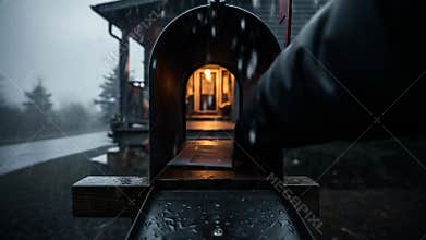 Rainy Mailbox Delivery