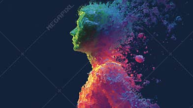 genetic science concept of microchimerism in human biology