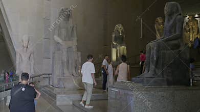 Giza, Egypt- July 26 2025: The Grand Egyptian Museum also known as the Giza Museum