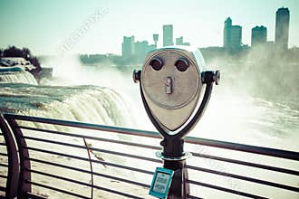 Niagara Falls in winter.