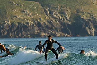 playa de Doniños , Ferrol , Galicia , España ,playa de surf , bodyboard , tabla de surf