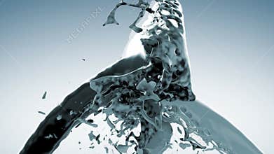 Splashing liquid