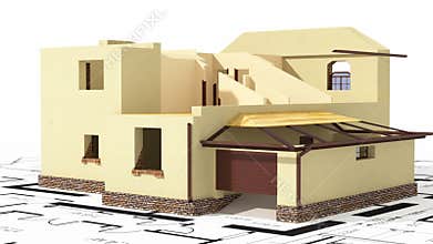 Construction of residential house
