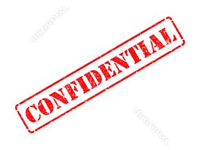 Confidential on Red Rubber Stamp.