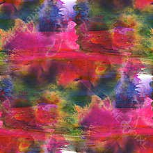 Colorful pattern water texture paint abstract red, blue, orange
