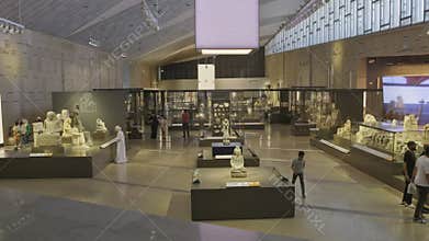 Giza, Egypt- July 26 2025: The Grand Egyptian Museum also known as the Giza Museum