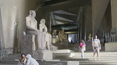 Giza, Egypt- July 26 2025: The Grand Egyptian Museum also known as the Giza Museum