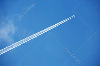 Airplane in the sky