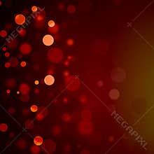 Red bokeh Christmas background bubbles
