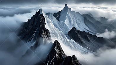 Onyx Peaks, a cinematic flyby of Marble Mountain.