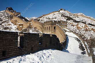 Great Wall of China in winter