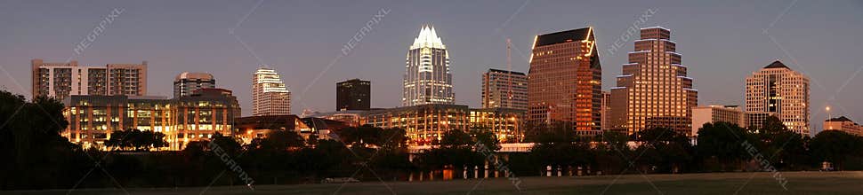 Downtown Austin, Texas at Night