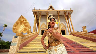Apsara Dancer beautiful supernatural female in asian mythology