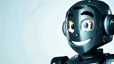 A robot with a smile on its face