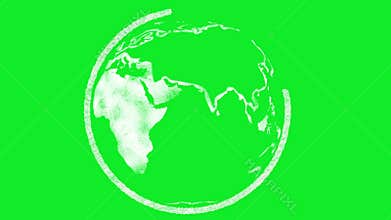 Earth being Sketched