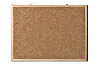 Blank cork board