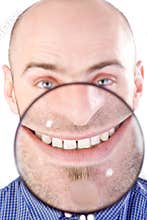 Man with magnifying glass