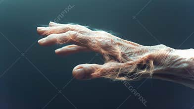 Hands depict the concept of stem cells' ability for renewal and cellular regeneration