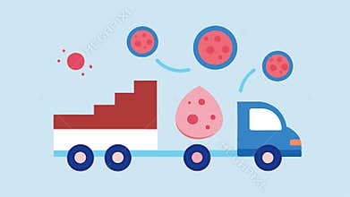Nutrient Delivery Exosomes illustrated as delivery vehicles bringing essential nutrients to skin cells promoting healing