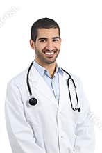 Arab saudi doctor man posing happy