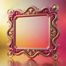 Colorful Happy Birthday Frame Design