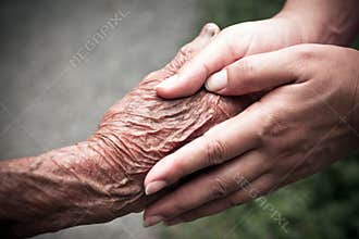 Holding hands