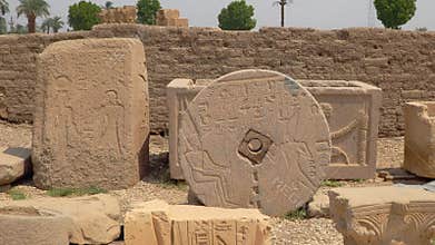 Dendera temple or Temple of Hathor. Egypt. Dendera, Denderah, is a small town in Egypt. Dendera Temple complex, one of