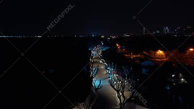 Aerial view of Urban Ancient Architecture and Street View, Suzhou city Jiangsu province China