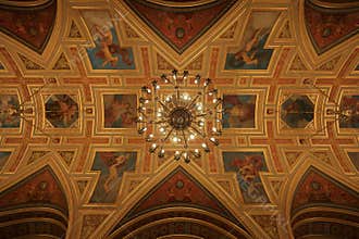 Hungarian State Opera (Magyar Allami Operahaz), a venue with ceiling frescoes