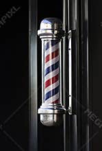 Men's barber hair dressing shop pole sign