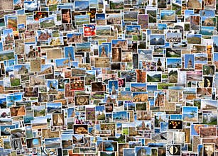 World travel collage