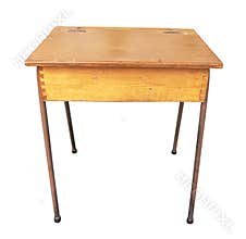 Antique Wooden School Desk