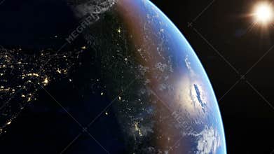 Asia at night