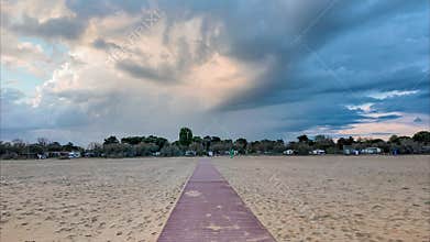 Beauty of a sunset, brilliant colors