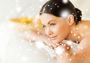 Woman in spa