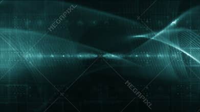 Abstract technology background LOOP diffrent green