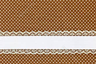 Brown retro polka dot