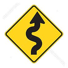 Road Sign - ZigZag