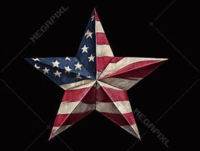 Patriotic USA Flag Star Graphic for Independence Day