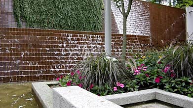 Garden waterfalls