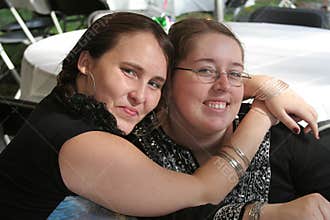 Female Couple At Celebration