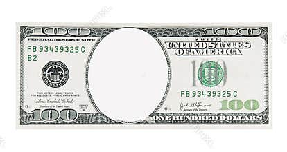 100 Dollar Bill Front No Face