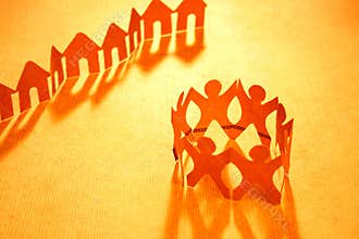 Paper chain neighborhood and community