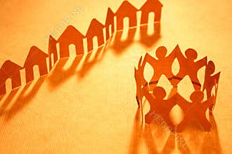 Paper chain neighborhood and community