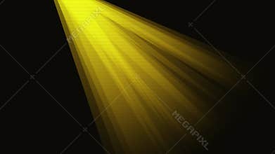 Futuristic Warm Gold Volumetric Sunbeams Background Loop for Video