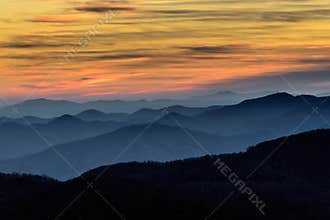 Layers of the Blue Ridge Mountains