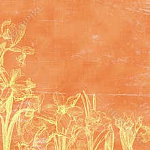 Vintage Florals Botanical Paper Background